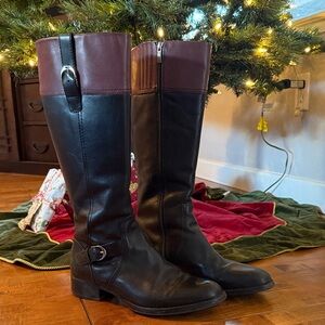 Ariat Black and Wine  Heeled Boots by